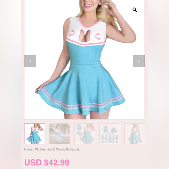 LittleForBig 🎀🎮 Overwatch D.Va bodysuit & skirt set - Picture 1 of 4